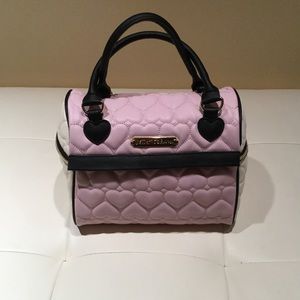 Betsy Johnson Quilted Heart Makeup Bag