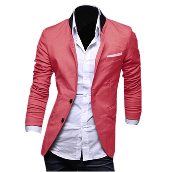 Men's red blazer