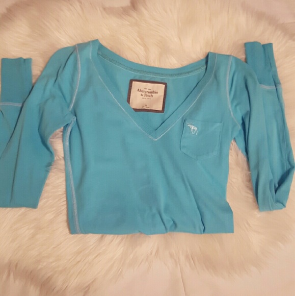 Abercrombie and Fitch Light Blue long sleeve top