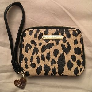 Betsey Johnson Leopard Print Wristlet