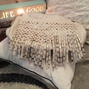 Unique White Leather Bag