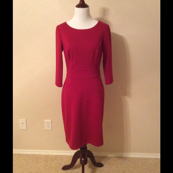 Seamed Ponte Sheath Dress