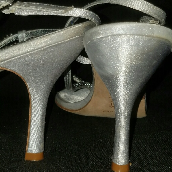 NINA Strappy Rhinestone Heels - Picture 3 of 4
