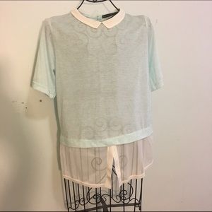 Light blue collared shirt