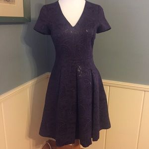 ⚡SALE⚡Banana Republic Shimmery Fit & Flare Dress