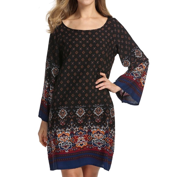 SALE‼️ Bohemian Vintage Print Tunic - Picture 3 of 5