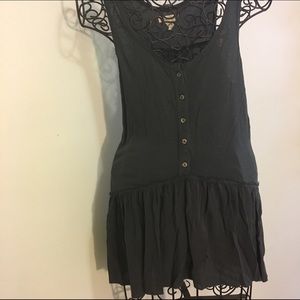 Dark blue flowy shirt