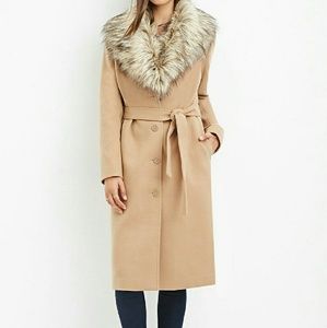 Camel/tan belted coat