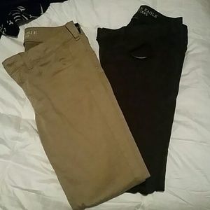 2 pairs AEO Jeggings