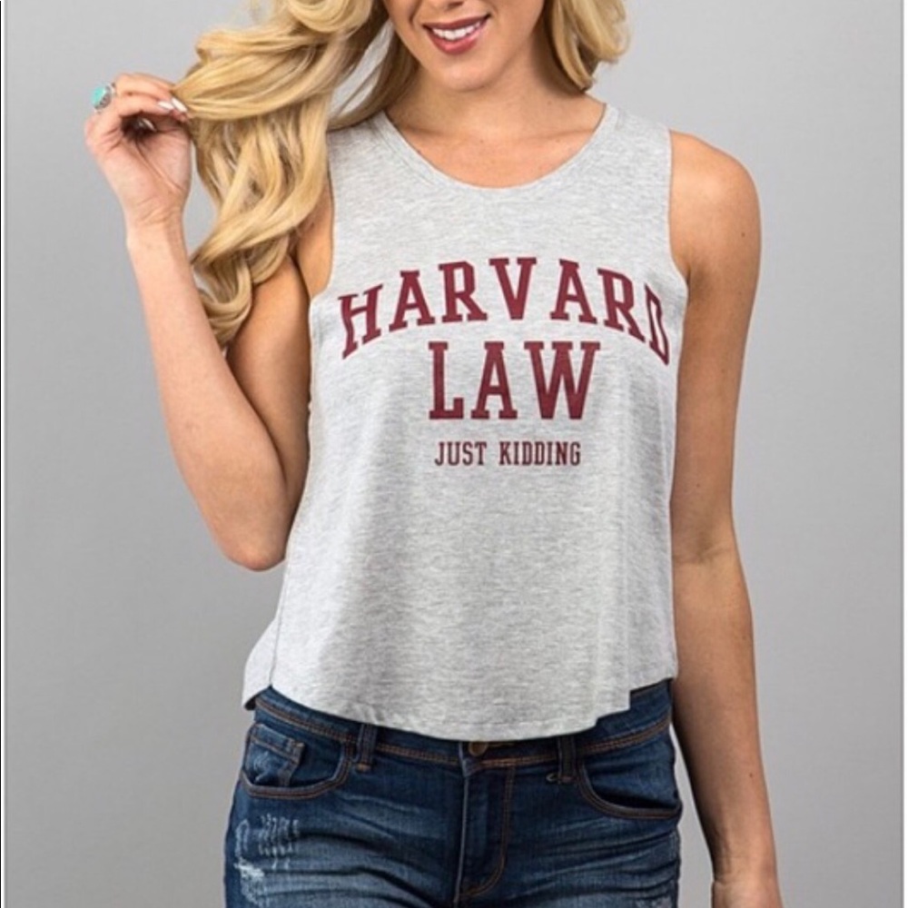 πHP π Harvard Law flirt tank top shirt college - Picture 5 of 5