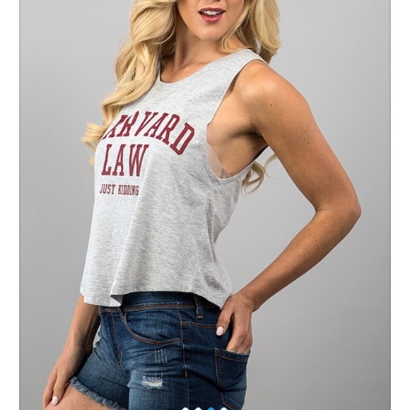 πHP π Harvard Law flirt tank top shirt college - Picture 2 of 5