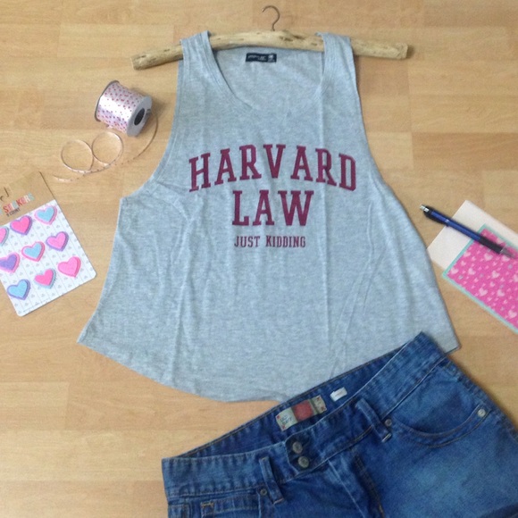 πHP π Harvard Law flirt tank top shirt college - Picture 4 of 5
