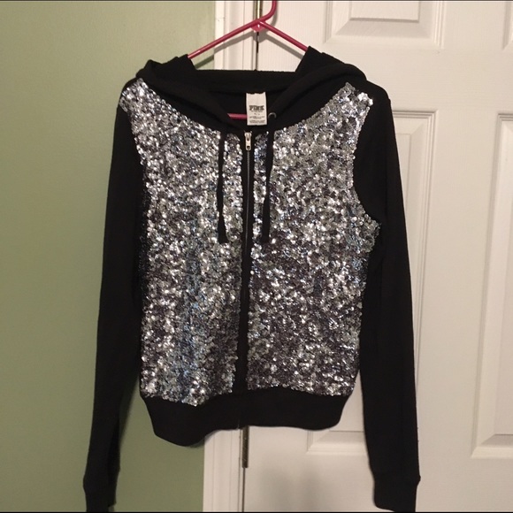 Pink Sequins hoodie