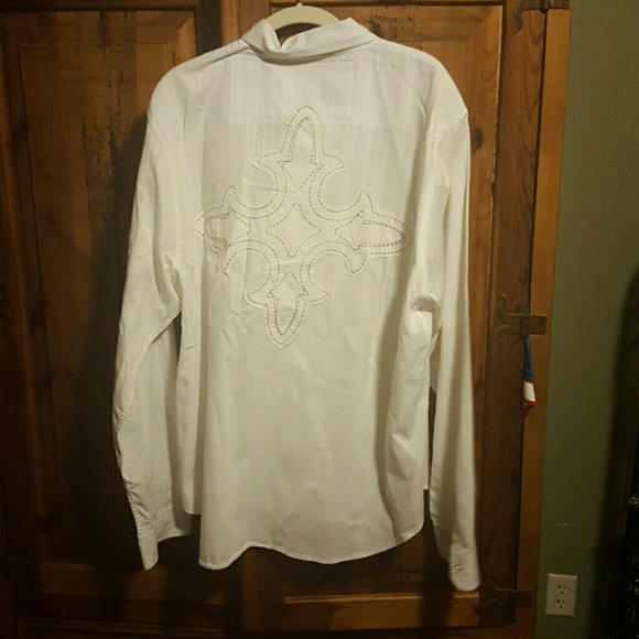 White Guess casual buttondown - Picture 2 of 2