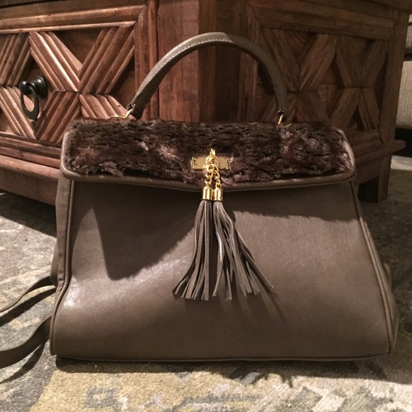 Purse with fur details from Aldo