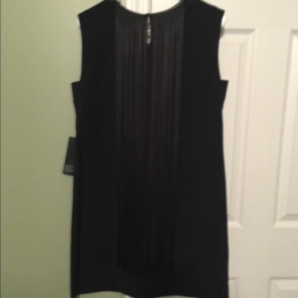 Alfani size 4 fringe dress leather trim NWT