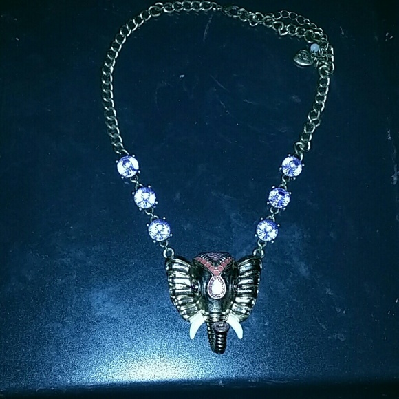 Betsey Johnson elephant necklace