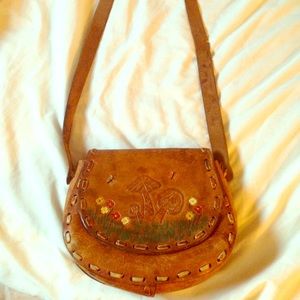 Vintage leather bag purse