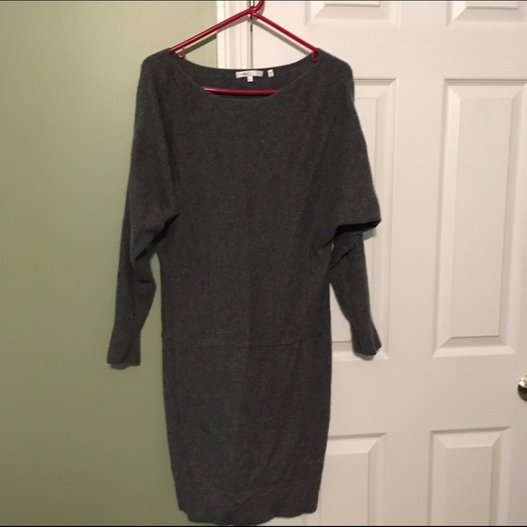 Vince 100% Cashmere Grey Sweaterdress Medium
