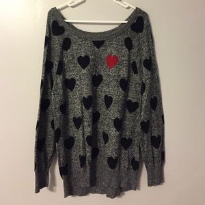 Gray patterned sweater