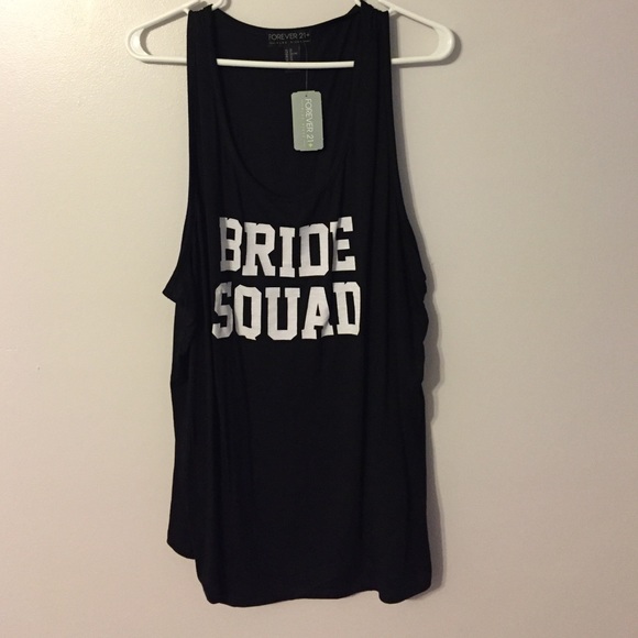 Bride squad tank top