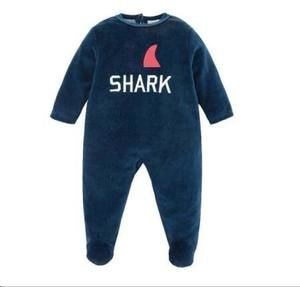 Blue Velvet Shark Overall