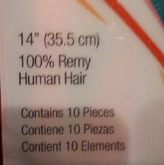 NWT Remy hair extensions 10pc 100% human hair