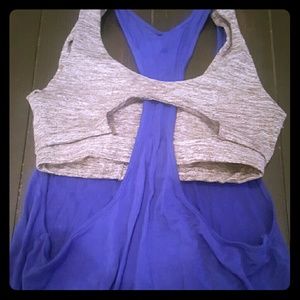 Lifting top with built-in bra