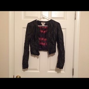 Faux leather jacket