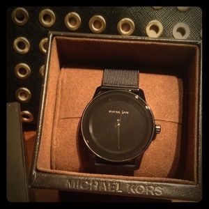 Michael Kors unisex black watch