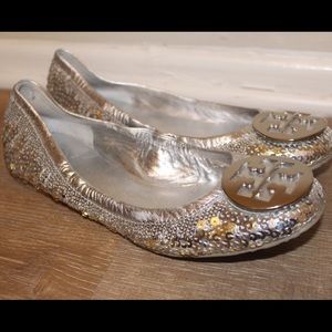 Tory burch sequined flats