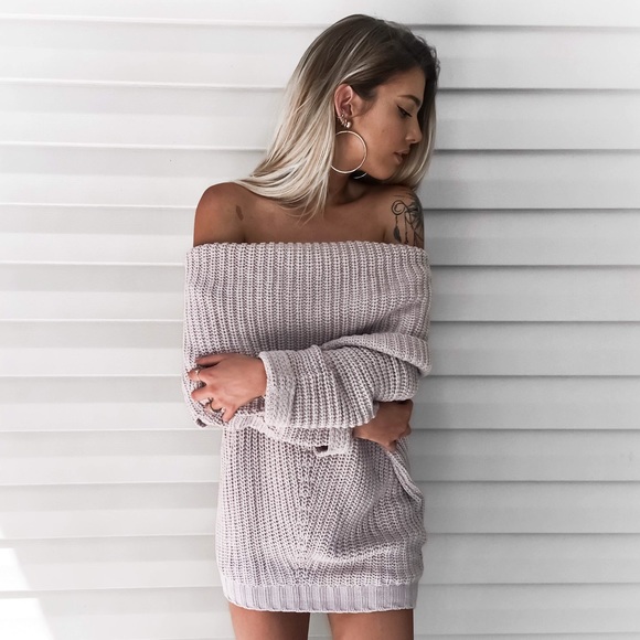 NBF ❤️ "Spellcast" Chunky Off Shoulder Sweater - Picture 2 of 4