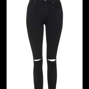 TopShop moto Leigh ripped jeans