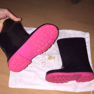 Authentic Gucci rain boots kids