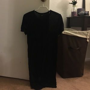 Sheer body con T-shirt dress