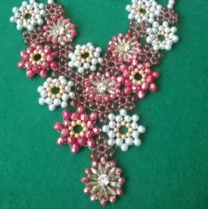 Beautiful  Snowflake  multicolor  necklace