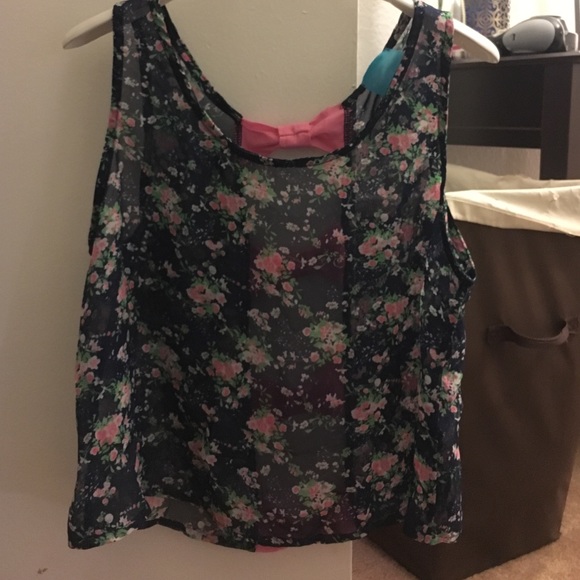 Sheer tank top