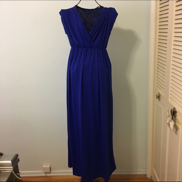 Royal blue maxi dress