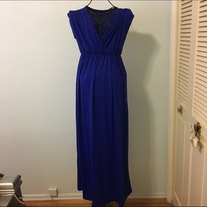 Royal blue maxi dress
