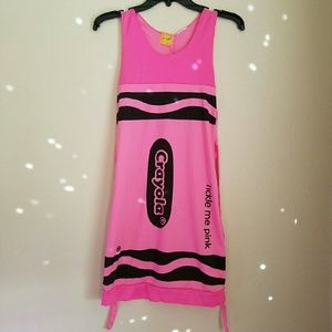 Tickle Me Pink Crayola Halloween dress