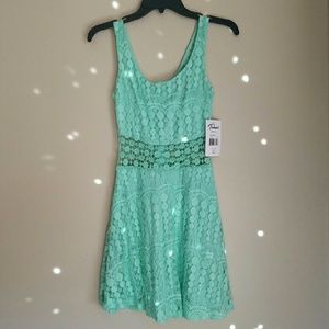Mint green dress