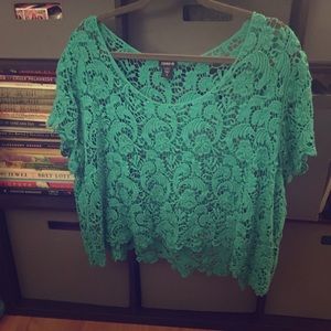 Torrid lace crop top