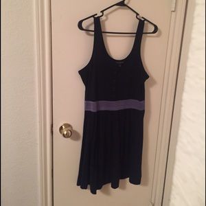 Black cotton tank dress