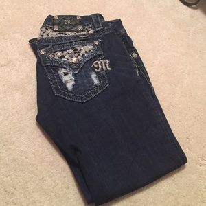Dark denim Capri