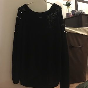 Studded oversized sweater