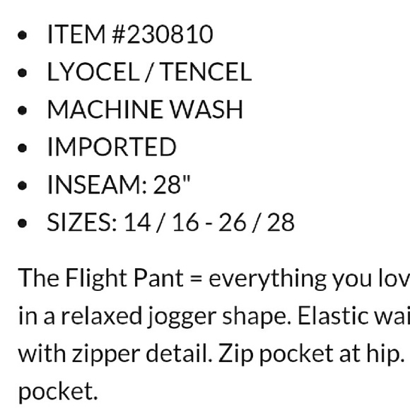 New Lane Bryant Flight Pant Soft Coral 18/20 2X - Picture 3 of 3