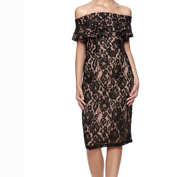 Beautiful off shoulder lace dress nwt