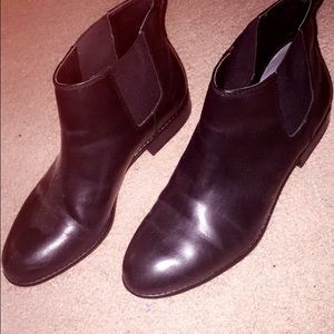 Franco Sarto black Chelsea boots