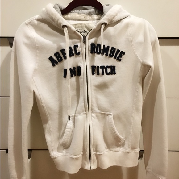 Abercrombie & Fitch white sweater/jacket - Picture 1 of 2