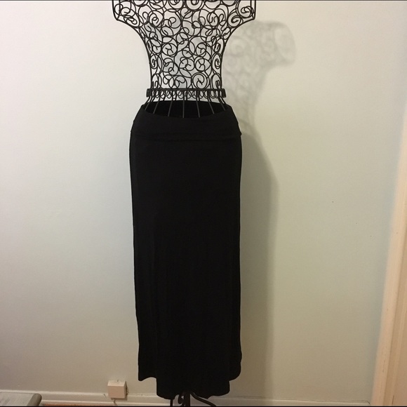 Black maxi skirt